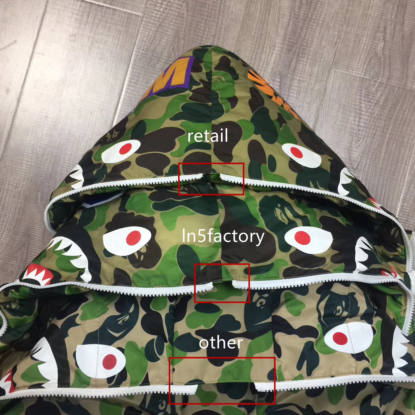 bape a bathing ape x Ad*s down jacket