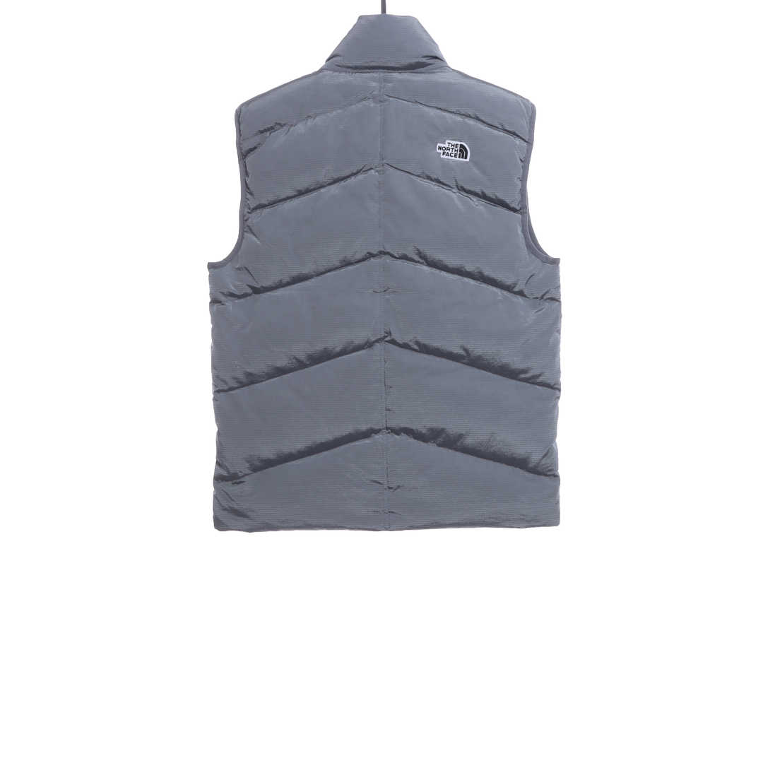 The North Face chest patch micro label down vest