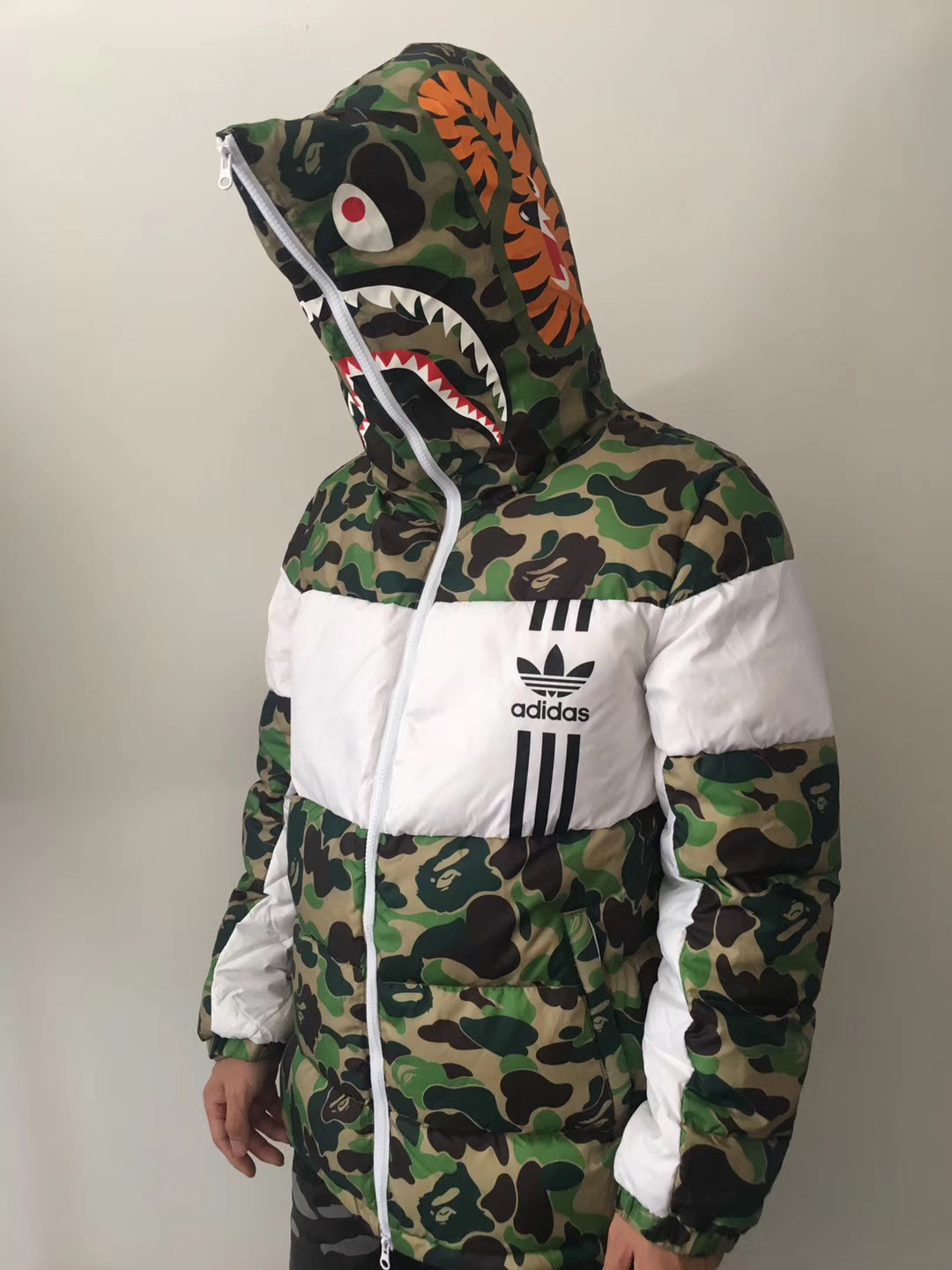 bape a bathing ape x Ad*s down jacket