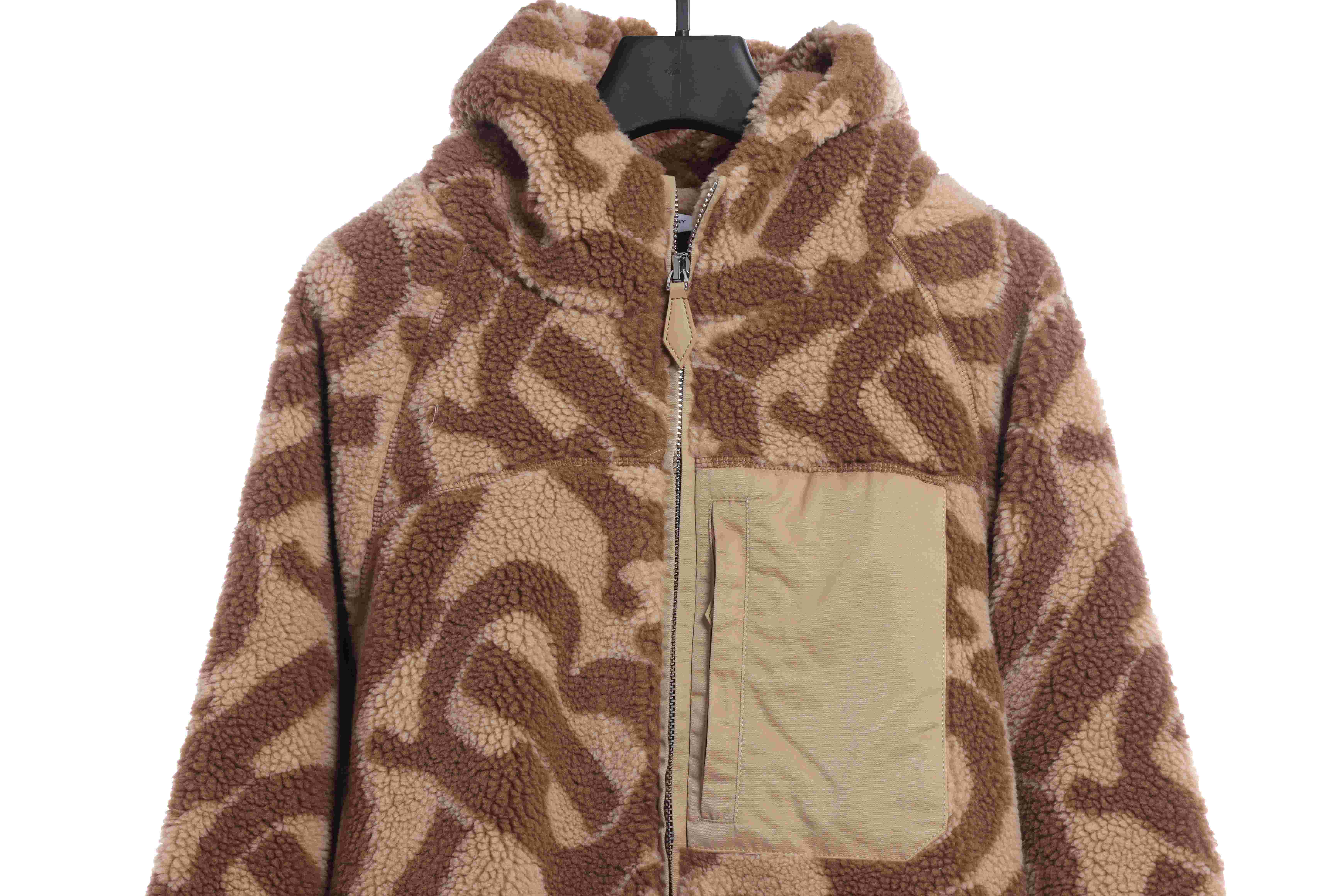 BBy Teddy Sherpa Print Zipper Jacket 2022