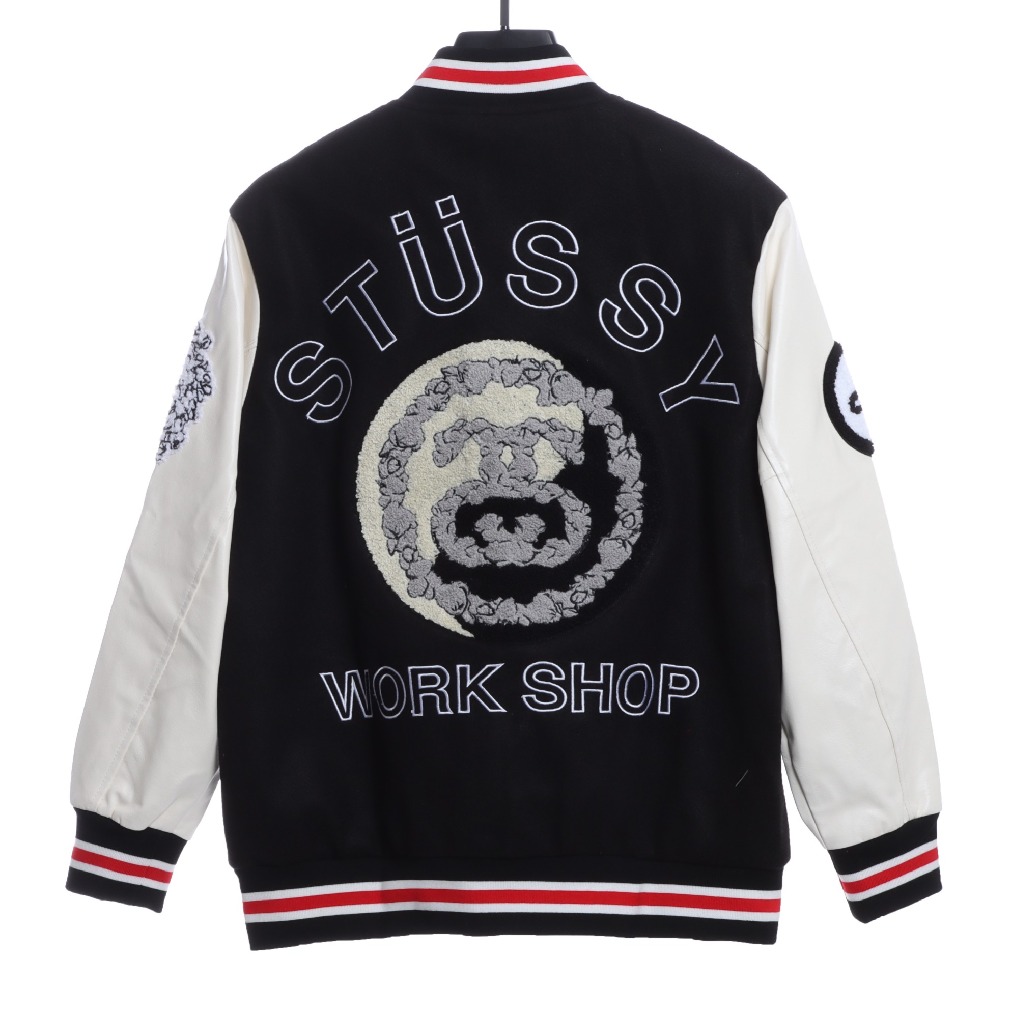 STUSSY 80 Heavyweight Paneled Baseball Jacket