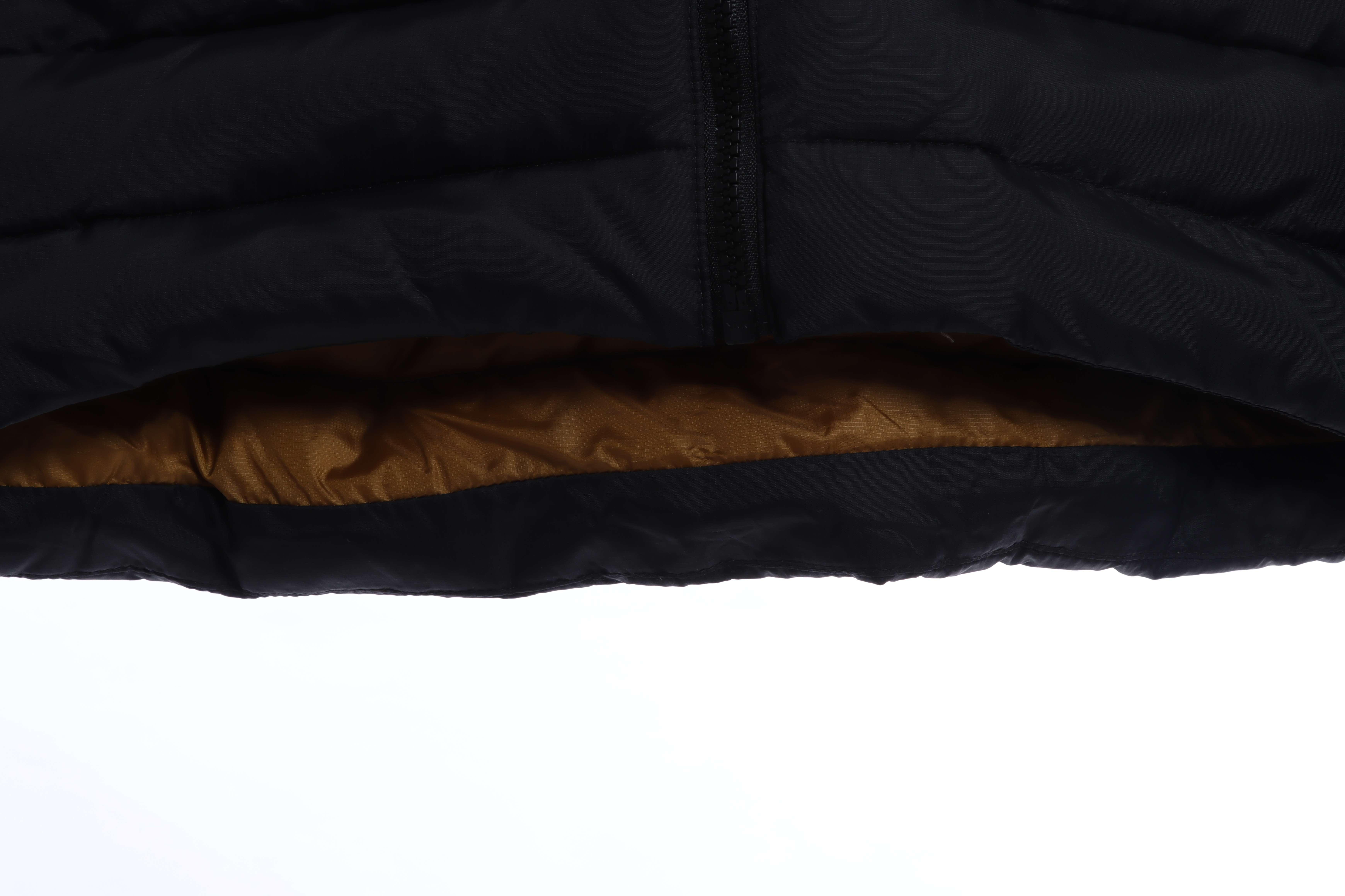 Arct3ryx Th0orium Black Gold Embroidered Logo Down Jacket