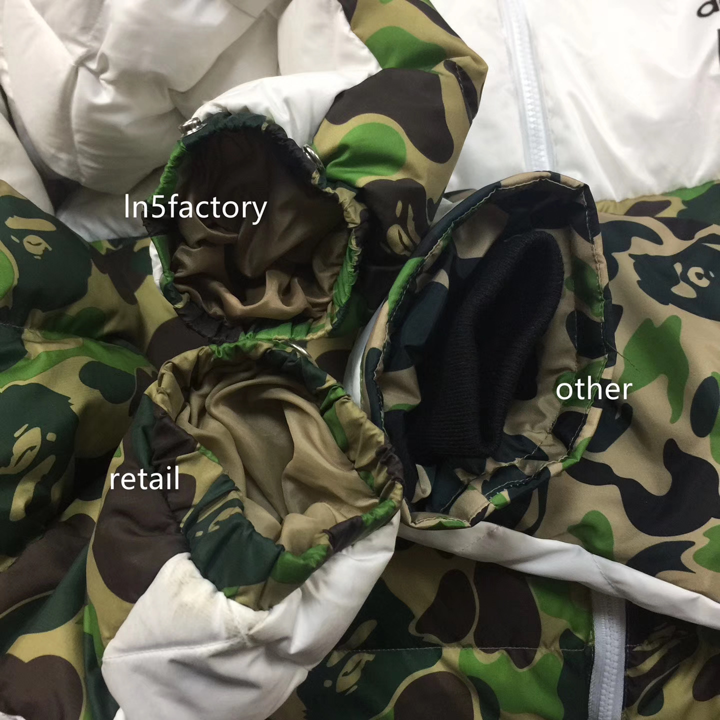 bape a bathing ape x Ad*s down jacket