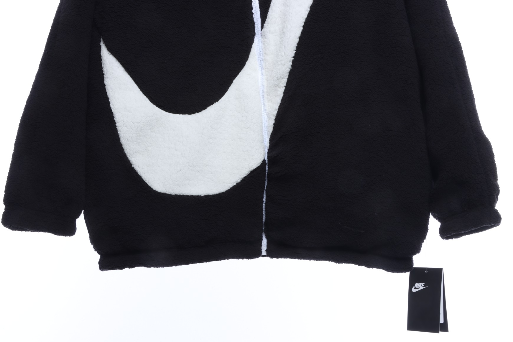 Nk Vertical Hook Reversible Sherpa Cashmere Jacket