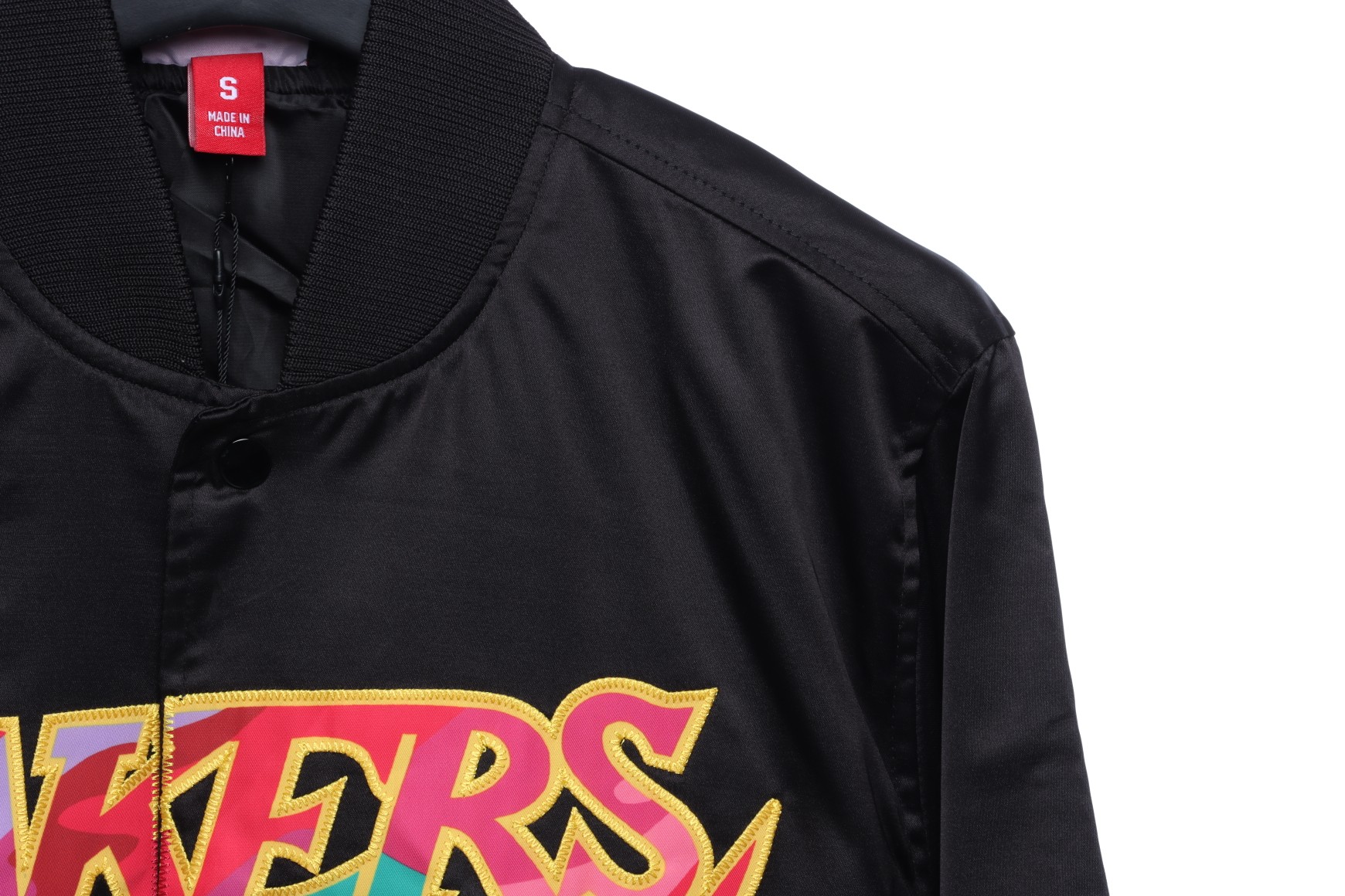 Takashi Murakami ComplexCon X LA Lakers M&N Satin Jacket Black