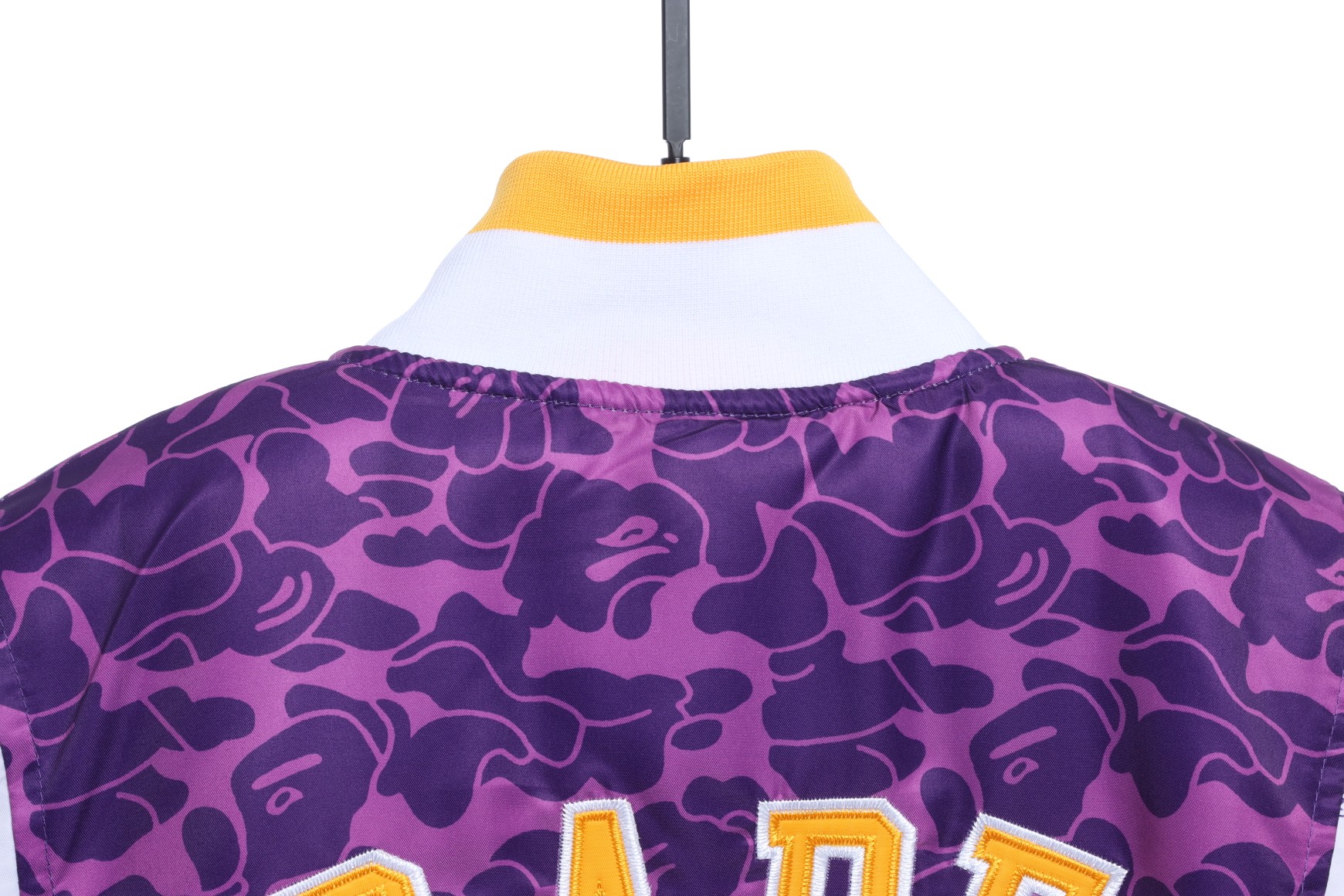 BAPE joint Zijin Lakers embroidered camouflage baseball jacket