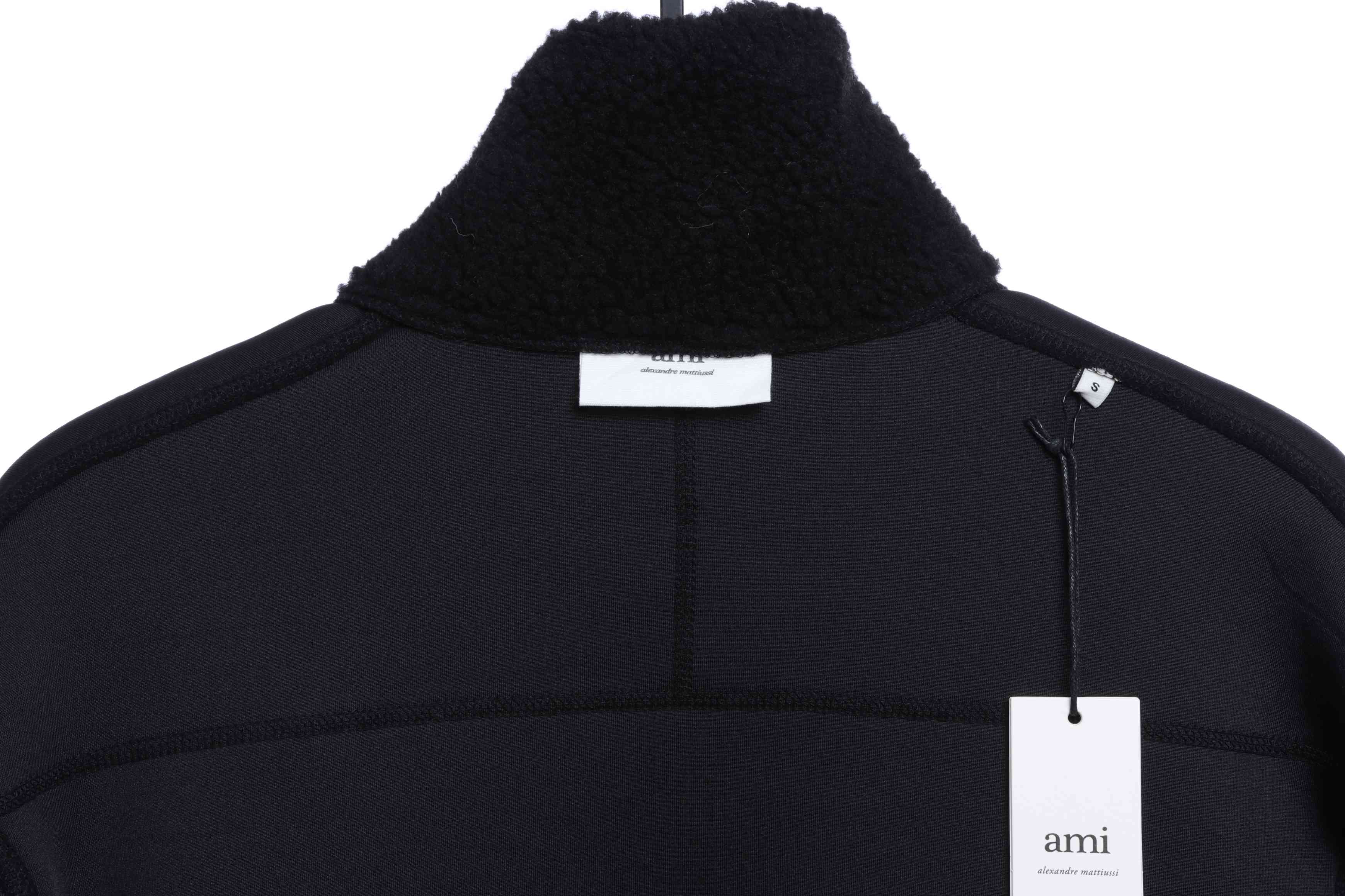 AM1 three-dimensional embossed stitching sherpa jacket