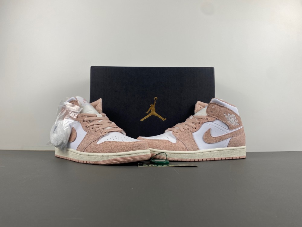 AIR JORDAN 1 MID SE "LEGEND PINK" GS SHOES FN7432-161