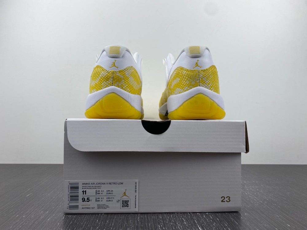 Air Jordan 11 Low WMNS “Yellow Snakeskin”AH7860-107