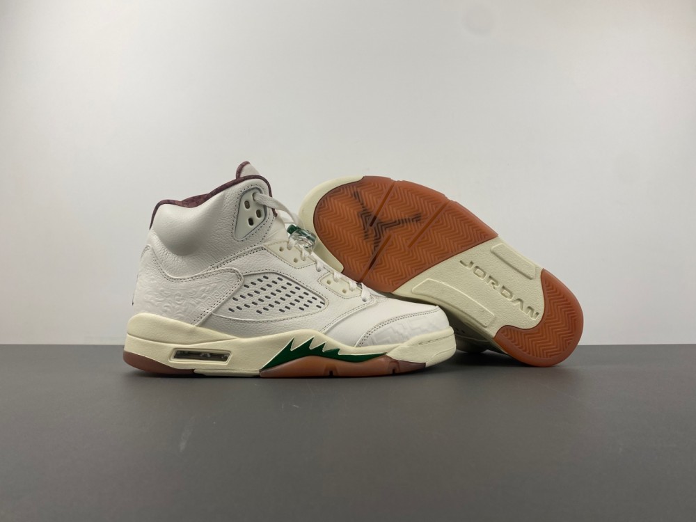 Air Jordan 5 "El Grito" Sail and Dark Pony HF8833-100