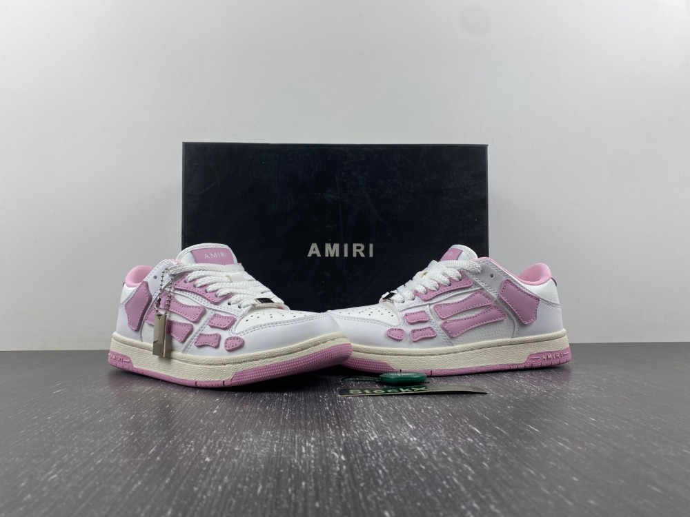 AMIRI Skel-Top Low Women''s sneakers pink and white WFS003-109