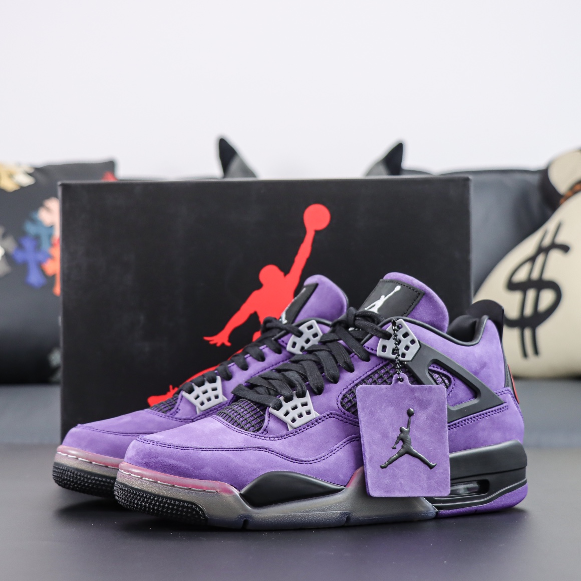 Max US16 Jordan4 Travis Scott Purple (Friends and Family)  766296 LN4