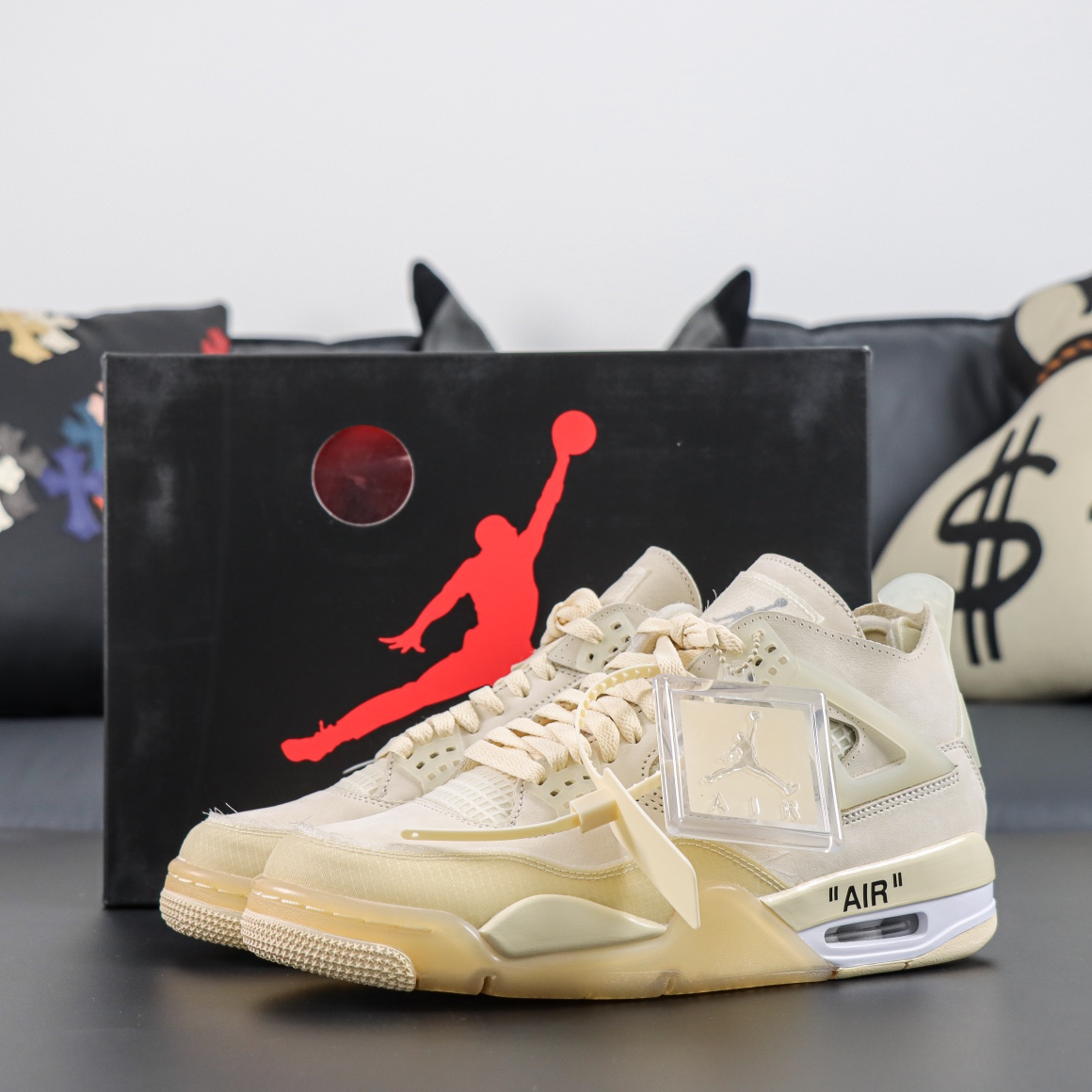 Max US16 Jordan 4 Retro Off-White Sail  CV9388-100