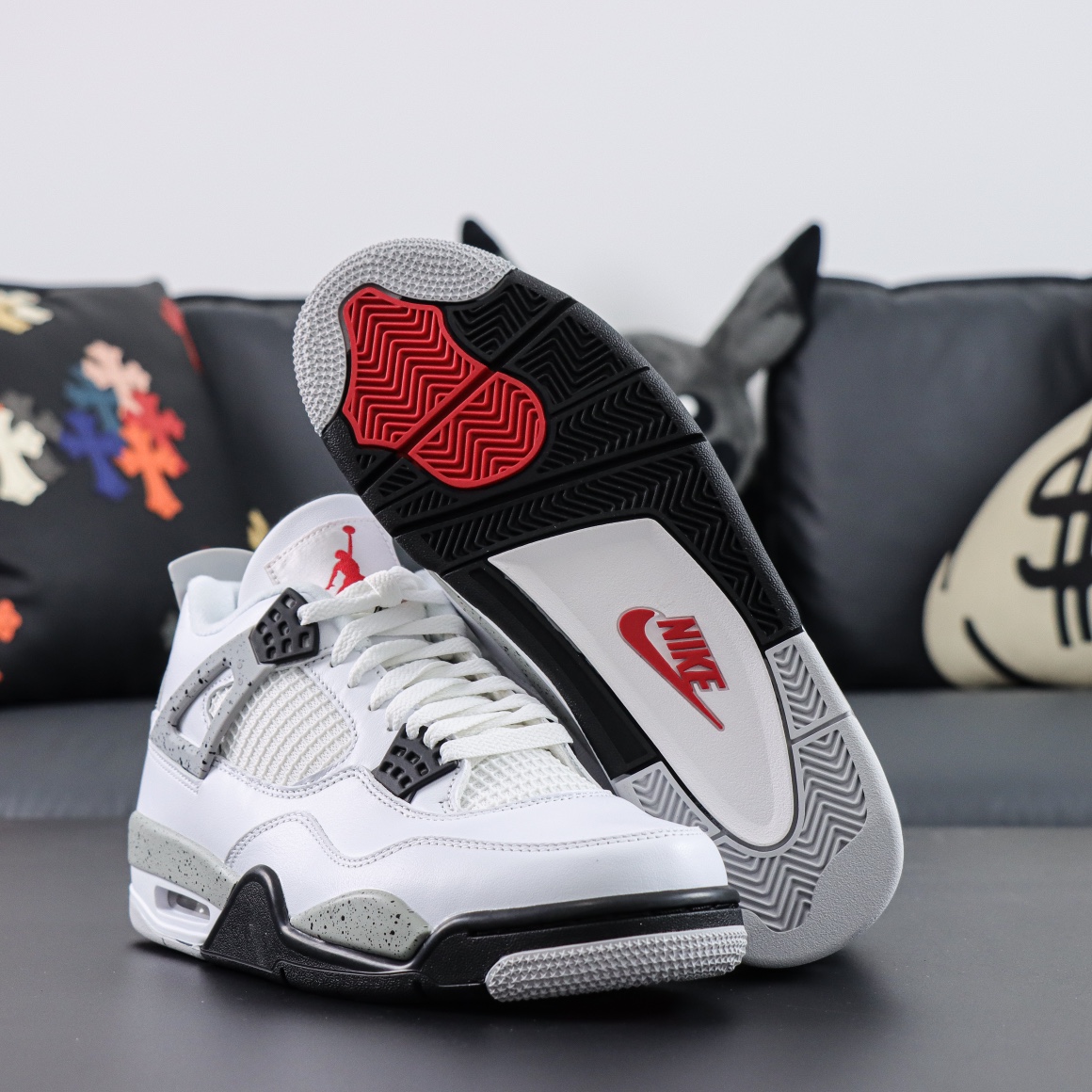 Max US16 Jordan 4 Retro White Cement 840606-192