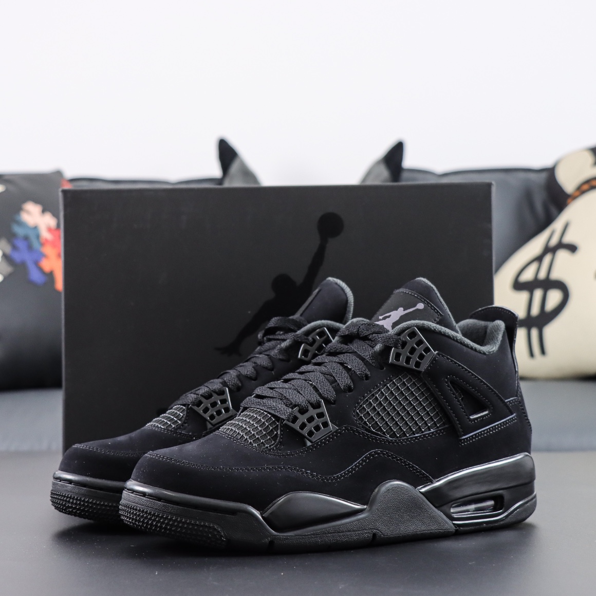 Max US16 Jordan 4 Retro Black Cat CU1110-010