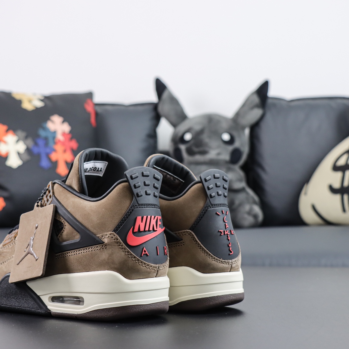 Max US16 Jordan 4 Retro Travis Scott Olive AJ4-882335