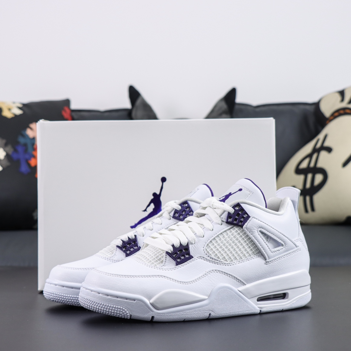 Max US16 Jordan 4 Retro Metallic Purple 408452-115