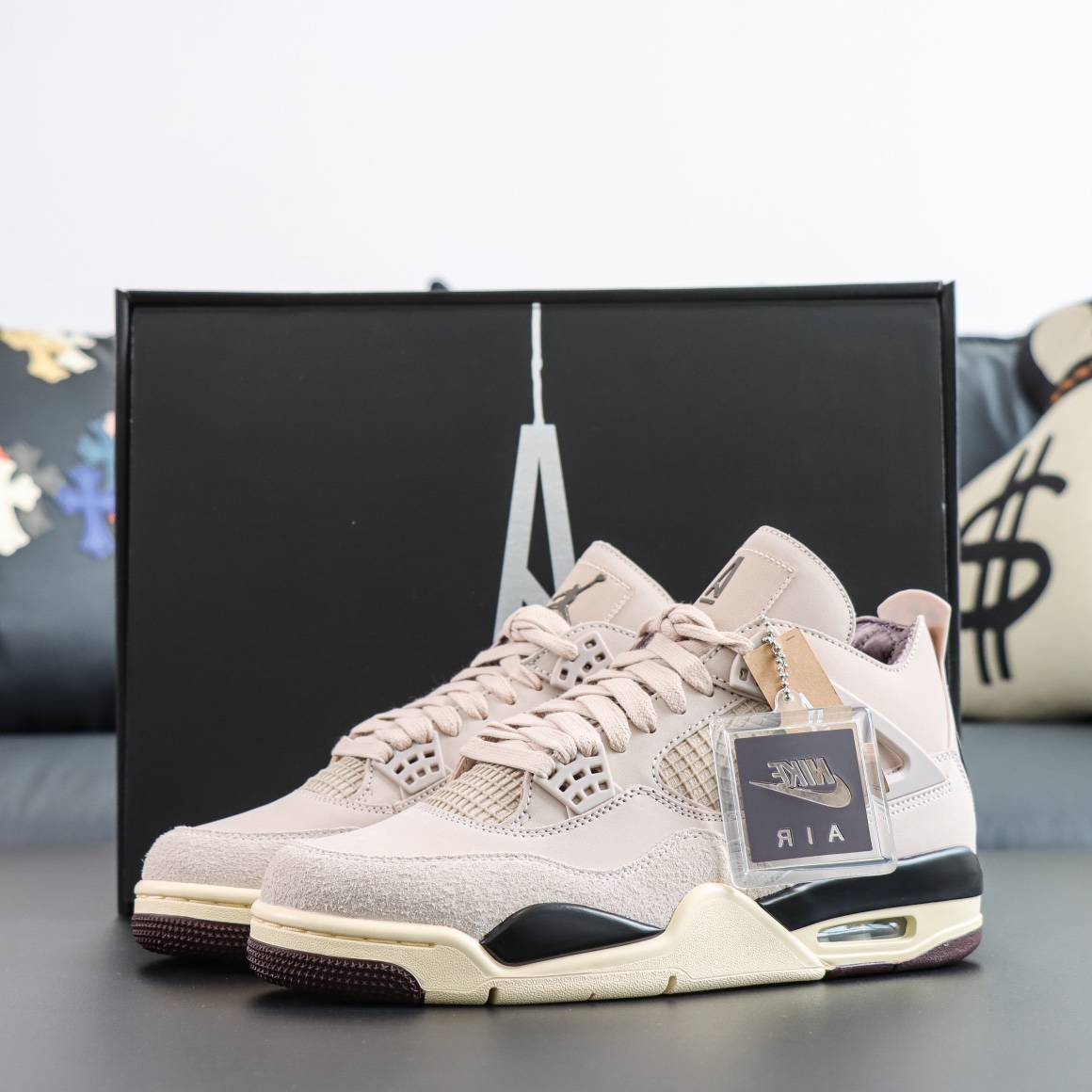 Max US16 A Ma Maniére x Air Jordan 4 “Fossil Stone”FZ4810-200