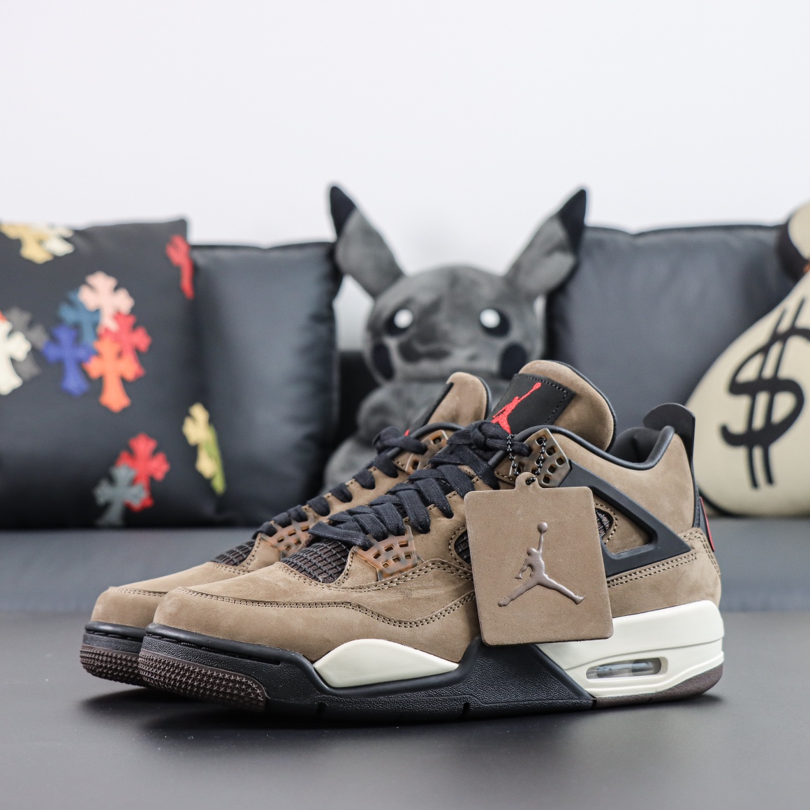 Max US16 Jordan 4 Retro Travis Scott Olive AJ4-882335