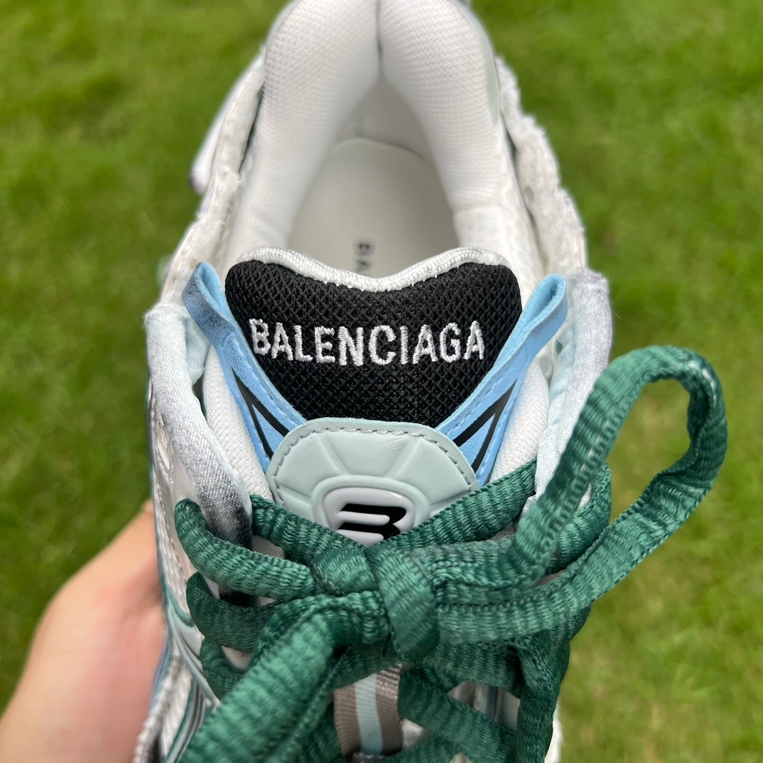 Ba*len*cia*ga runner white green blue 772774w3rmu9034