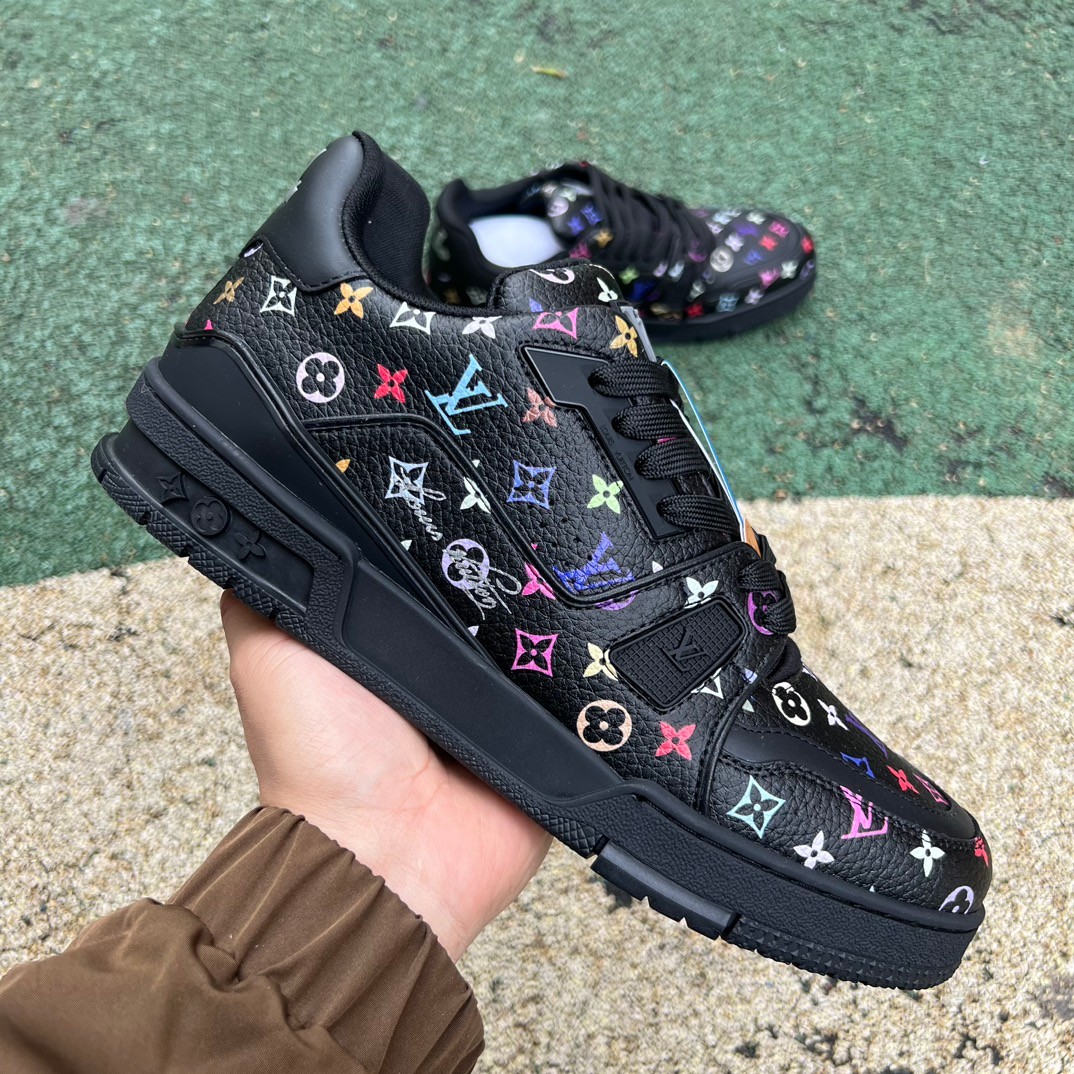 takashi murakami x l**is V*t*n trainer sneakers3