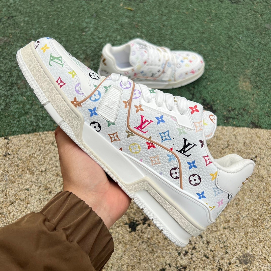 takashi murakami x l**is V*t*n trainer sneakers4