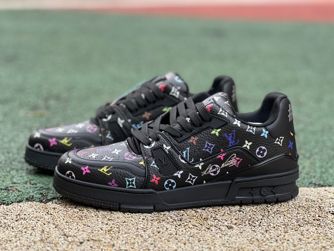 takashi murakami x l**is V*t*n trainer sneakers3