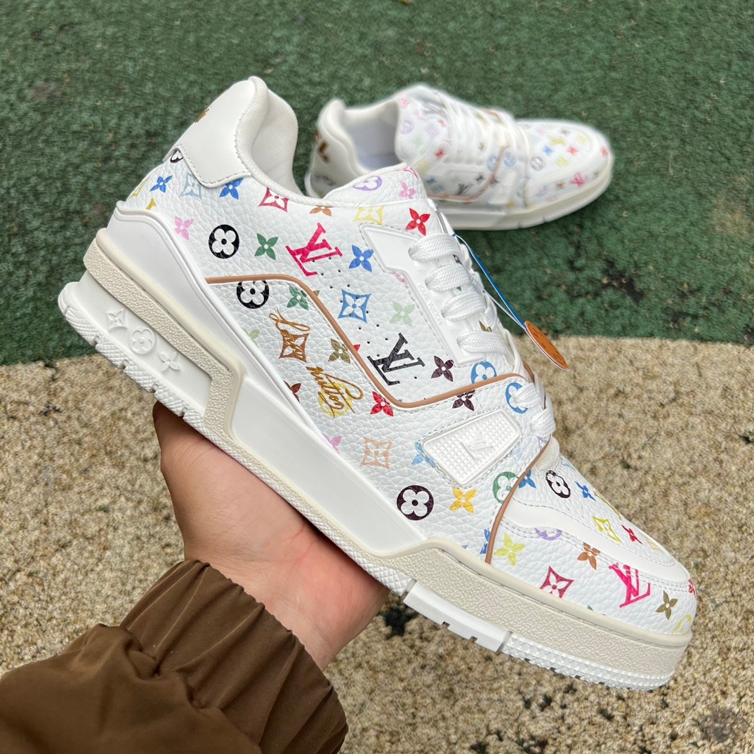 takashi murakami x l**is V*t*n trainer sneakers4