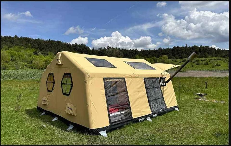 Inflatable camping tent , extra large (ELARIO XL) Denives