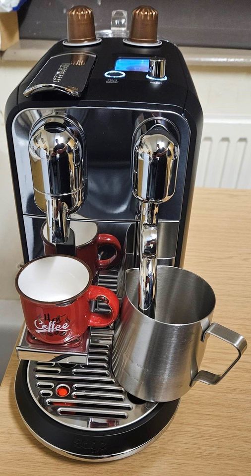 Nespresso Creatista Plus Coffee Machine by Sage, Black Truffle Denive