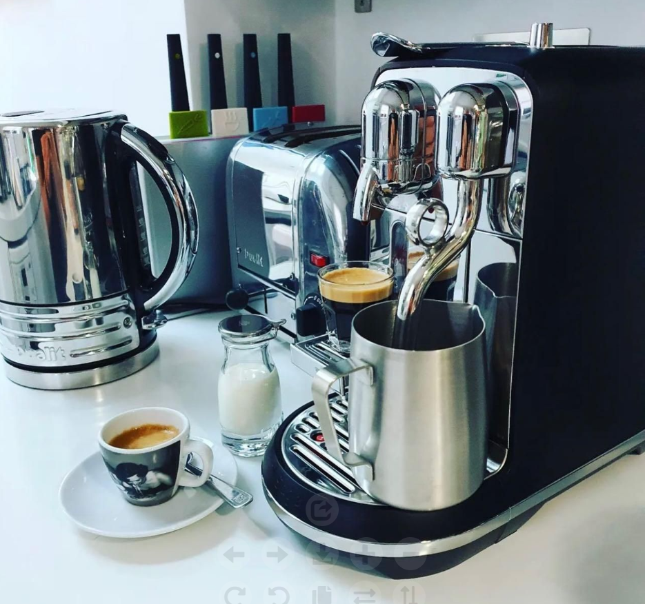 Nespresso Creatista Plus Coffee Machine by Sage, Black Truffle Denive