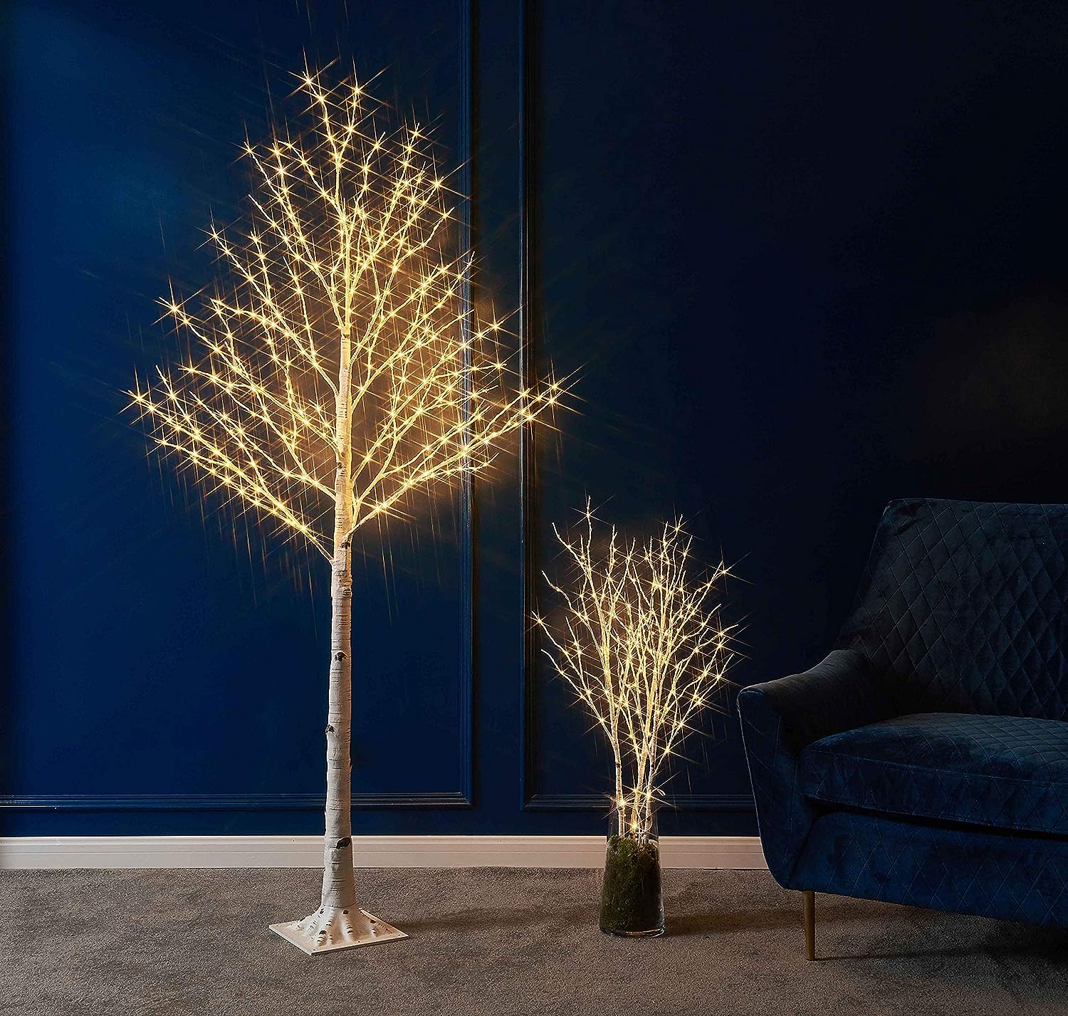 LITBLOOM Lighted Birch Twig Tree With Fairy Lights 4FT 200 LED Lights ...