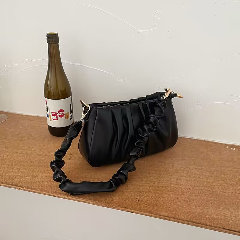 Women  Underarm Bags Casual Ladies Pure Color Small Purses Handbags Elegant