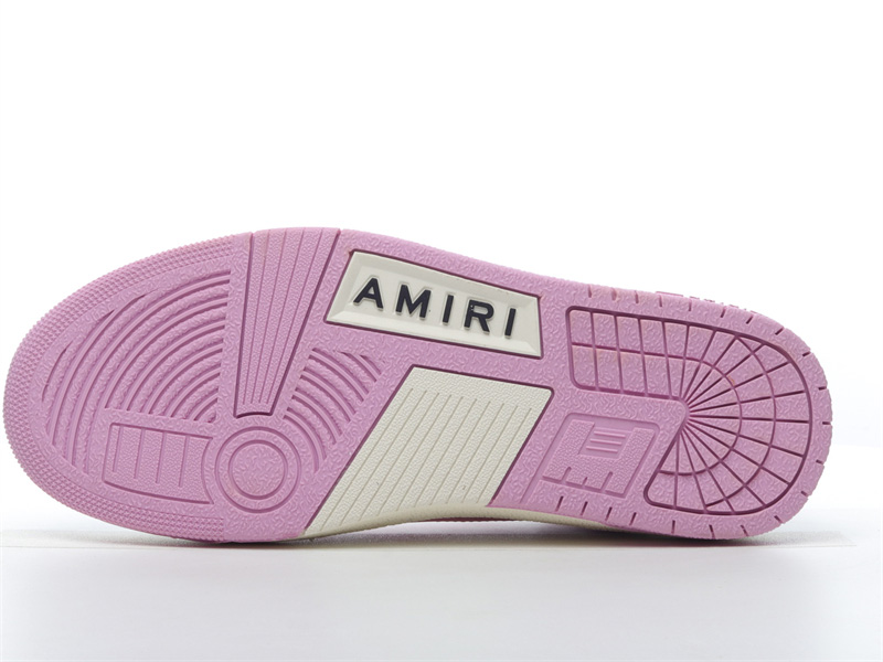 AMIRI Skel Top Pink and white WFS003-109