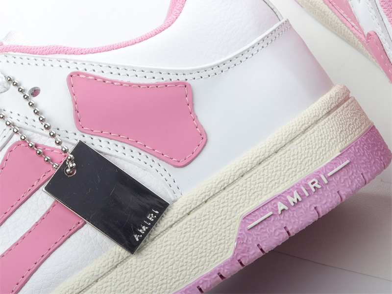 AMIRI Skel Top Pink and white WFS003-109