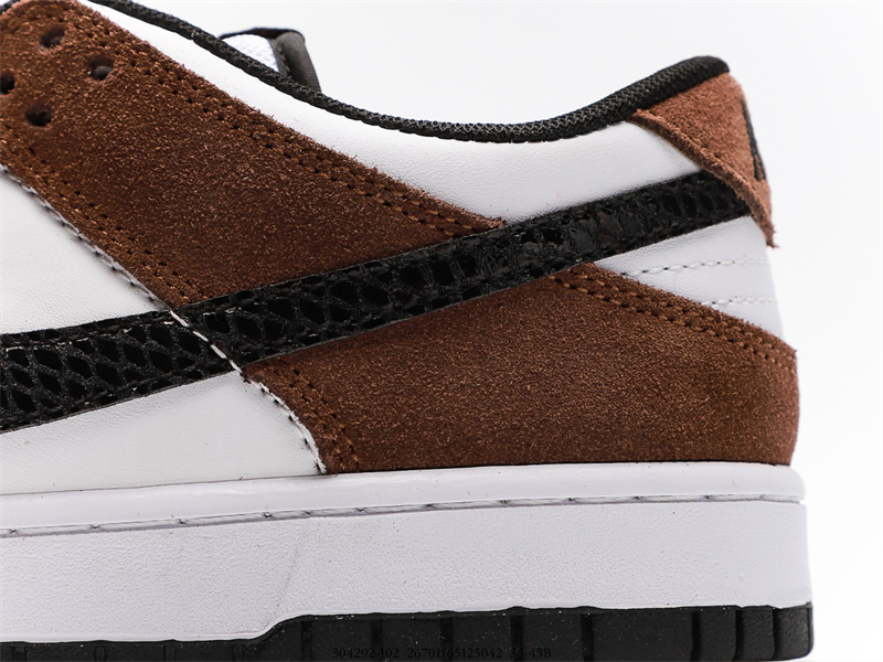 Nike SB Dunk Low White Black Trail End Brown 304292-102