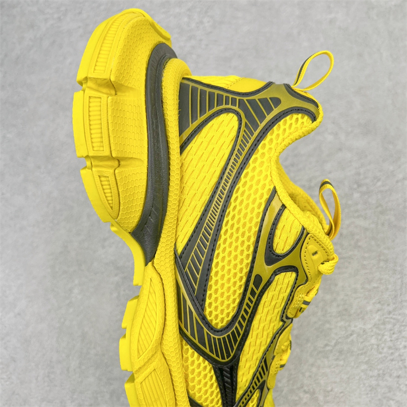 Balenciaga mesh tie yellow black 734734W3XL27010