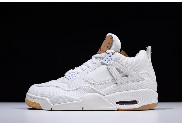 Levis x Air Jordan 4 White AO2571-100