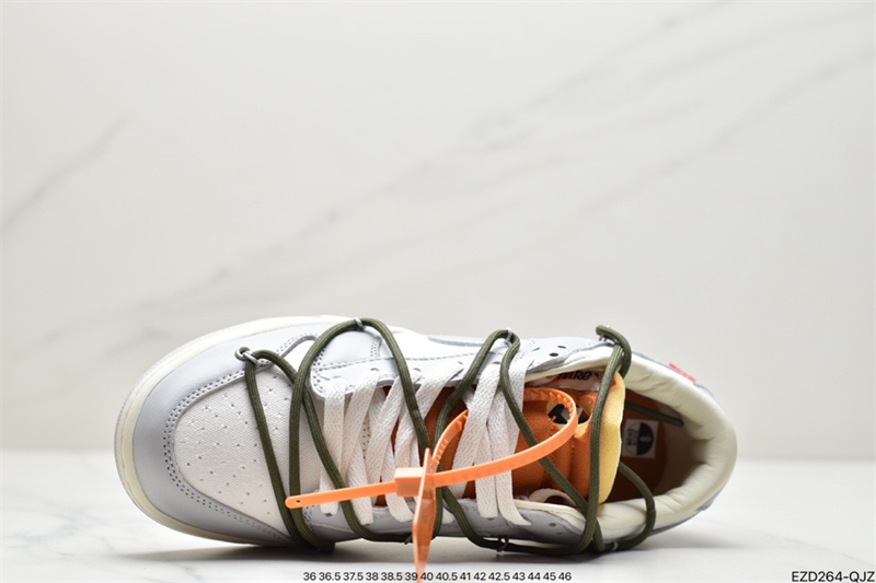 Nike Dunk Low Off-White Lot 22 DM1602-124 SAIL/NEUTRAL GREY-MEDIUM OLIVE