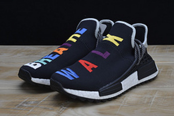 Pharrell x Adidas NMD Hu Tri-Color Black Running shoes 114970010