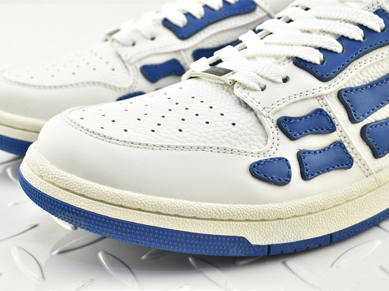 AMIRI Skel Top Low White Blue PS22MFS003-123