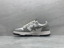 GT A Bathing Ape Bape Court Sta Light Grey Cream
