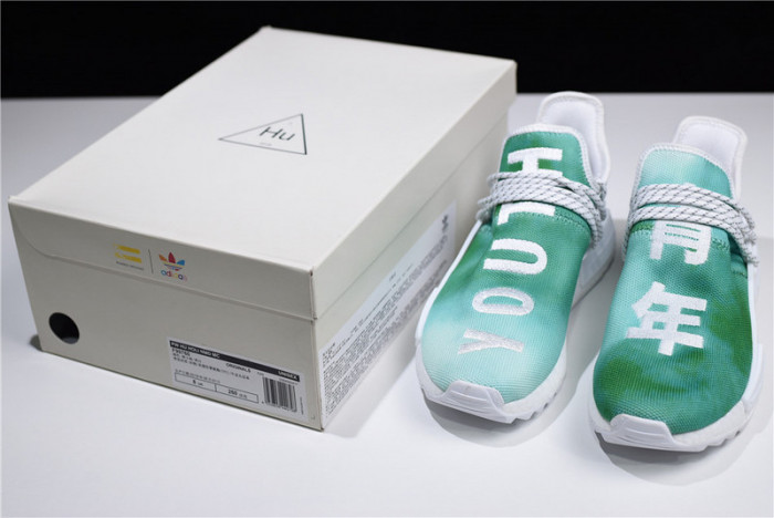 Pharrell x adidas NMD HU Holi NMD MC "Youth" green/white F99760