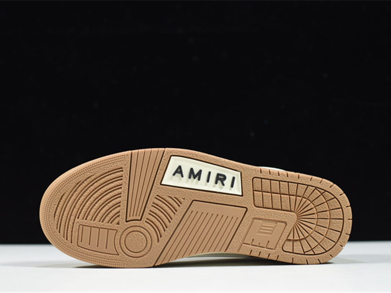 AMIRI Skel Top Low Brown White MFS003-281