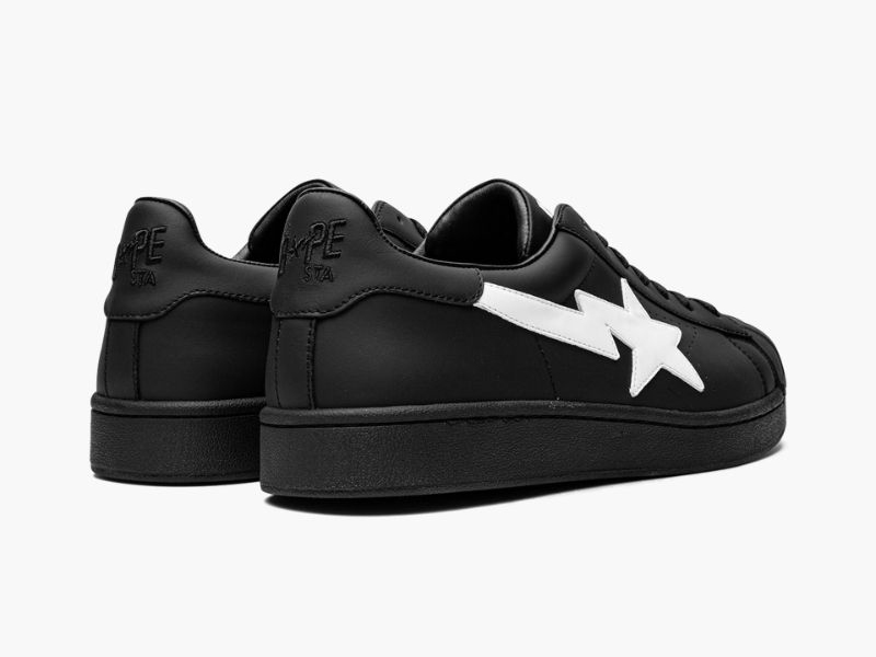A BATHING APE® Womens SKULL STA L Black