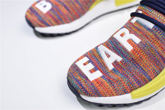 Pharrell x adidas mens NMD Hu Trail bold yellow-footwear white AC7360