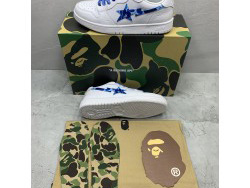 A Bathing Ape Bape Court Sta White Blue Camo