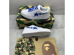 A Bathing Ape Bape Court Sta White Blue Camo