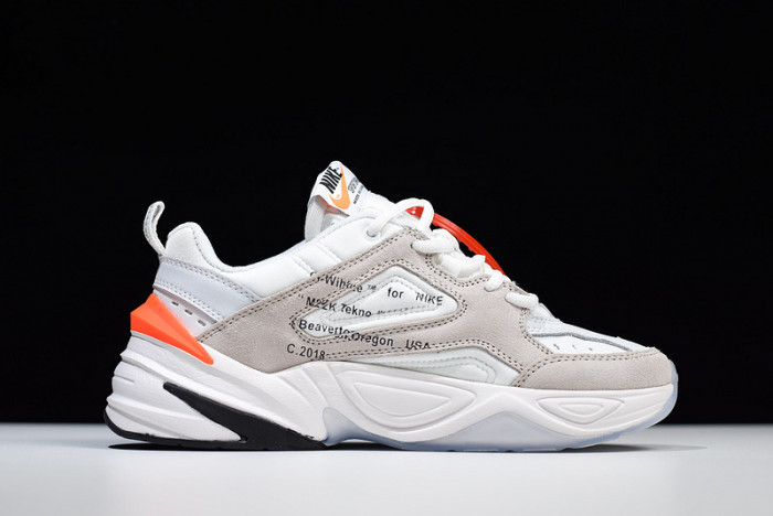 Off-White x nike M2K tekno White, Black & Team Orange A03108 058