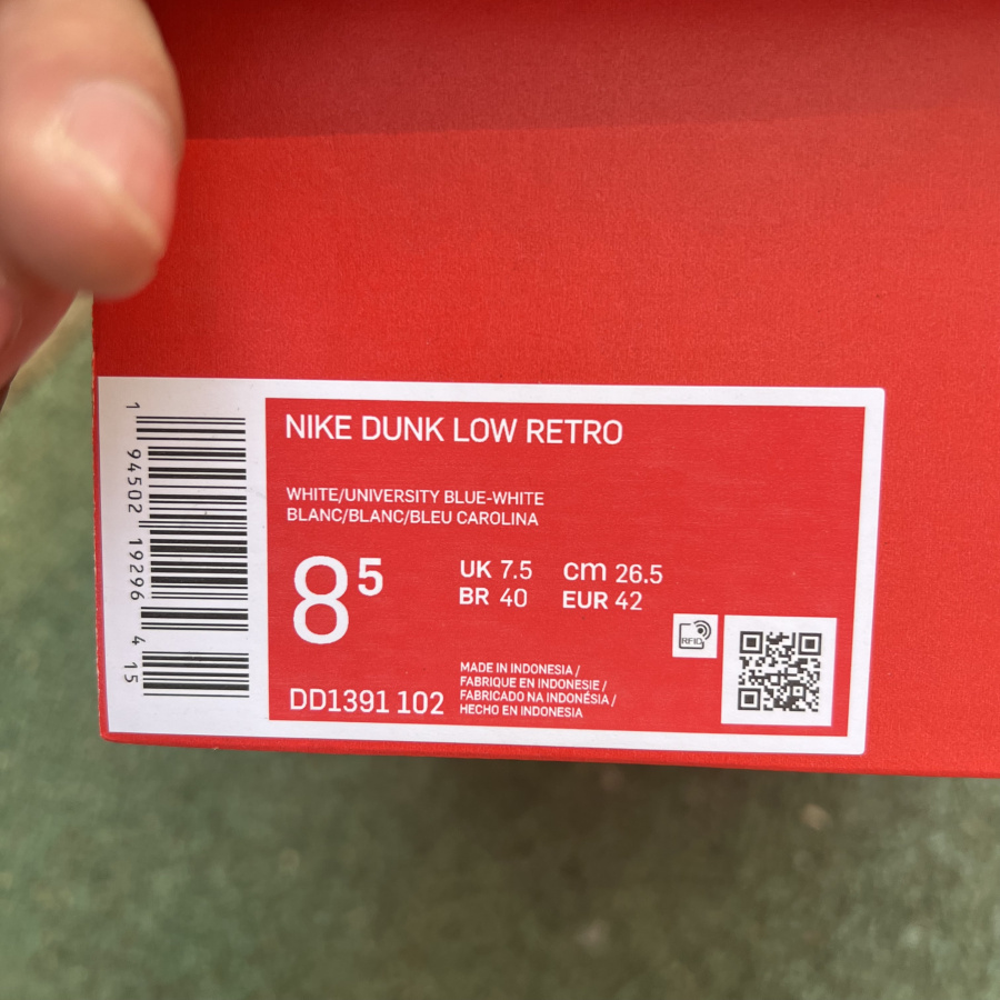 Nike Dunk Low University Blue DD1391-102